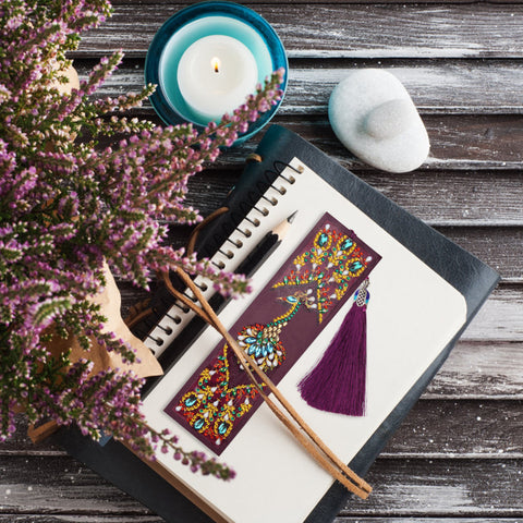 Image of Peacock Royalty - Diamond Painting Bookmark