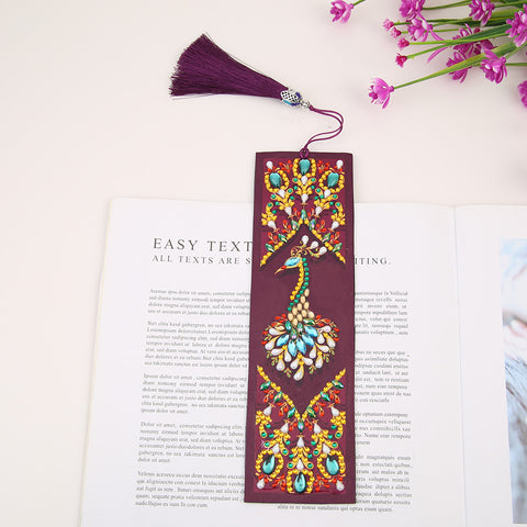 Image of Peacock Royalty - Diamond Painting Bookmark
