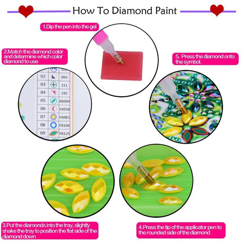 Image of Cartoon Special Shaped Drills DIY Partial Diamond Painting