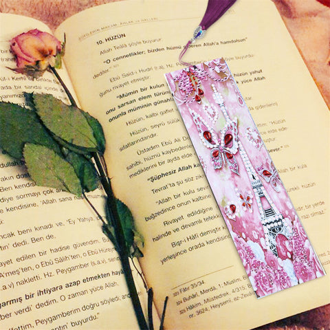 Image of Butterfly in Paris - Diamond Painting Bookmark