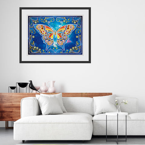 Image of Butterfly - DIY Diamond Painting Glow in the Dark