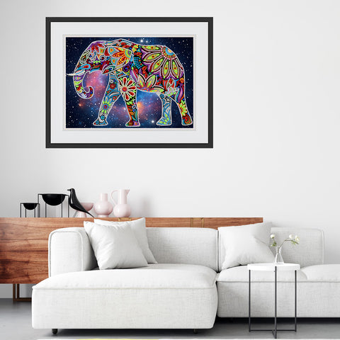 Image of Elephant - DIY Diamond Painting Glow in the Dark
