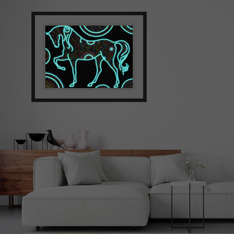 Image of Horse - DIY Diamond Painting Glow in the Dark