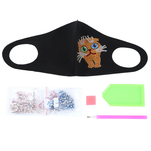 Image of Cat - DIY Diamond Face Mask