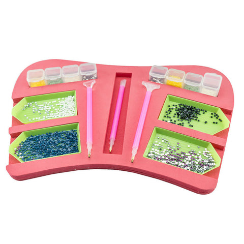 Image of Diamond Painting 4 Slot Tray and Tool Holder Set 2