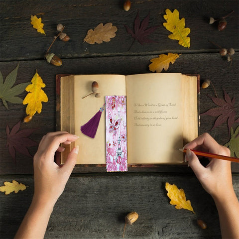 Image of Butterfly in Paris - Diamond Painting Bookmark