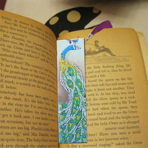 Image of Peacock - Diamond Painting Bookmark