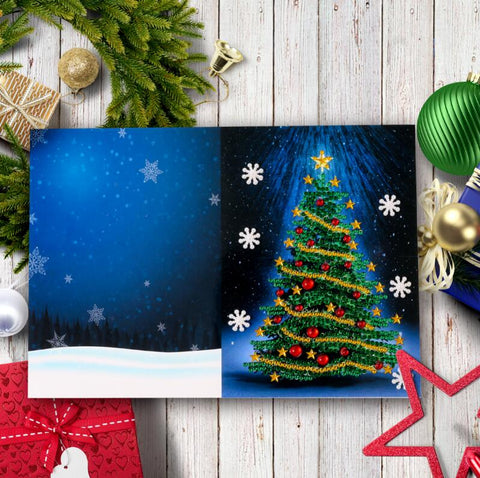Image of 4pcs Christmas Card DIY Diamond Painting