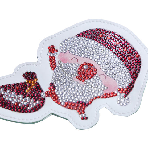 Image of Mini Santa Clause - DIY Diamond Painting Luggage Tag