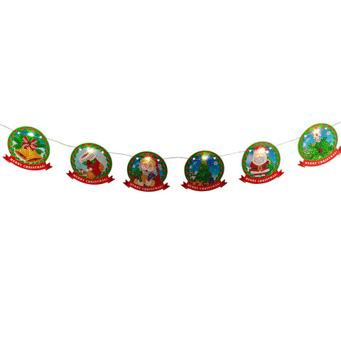 Image of Christmas Round Set - DIY Diamond Painting Hanging Decoration