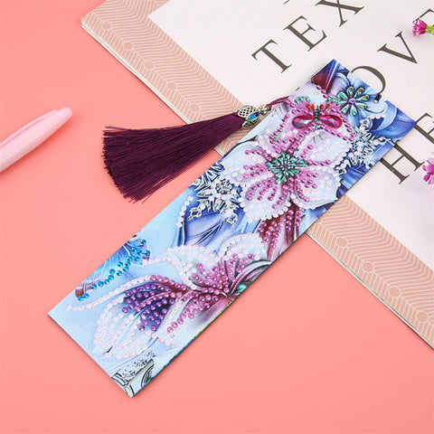 Image of Pink Flower - Diamond Painting Bookmark