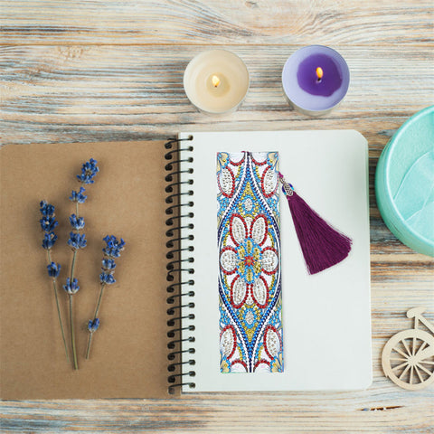 Image of Blue Flower - Diamond Painting Bookmark