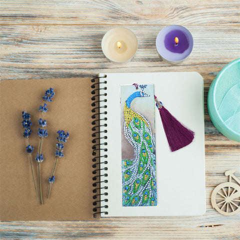 Image of Peacock - Diamond Painting Bookmark