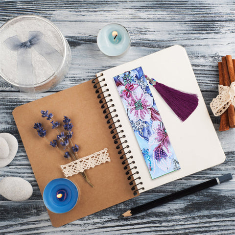 Image of Pink Flower - Diamond Painting Bookmark