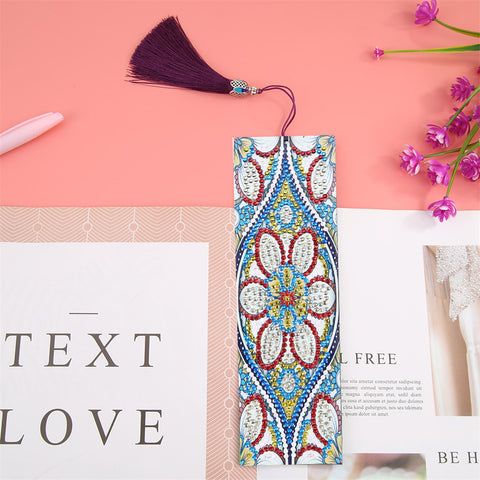 Image of Blue Flower - Diamond Painting Bookmark