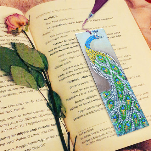 Image of Peacock - Diamond Painting Bookmark