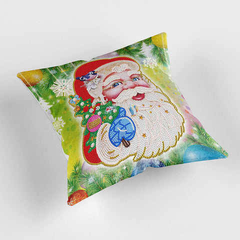 Image of Santa Clause - DIY Diamond Painting Pillow Case