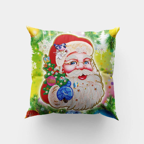 Image of Santa Clause - DIY Diamond Painting Pillow Case