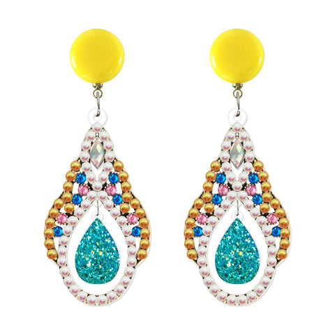 Image of Peacock - DIY Diamond Earrings
