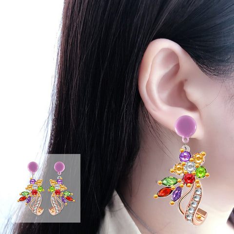 Image of Flower - DIY Diamond Earrings