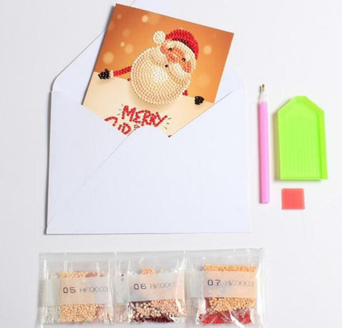 Image of Christmas Set #3 (8pcs) - DIY Diamond Painting Christmas Cards