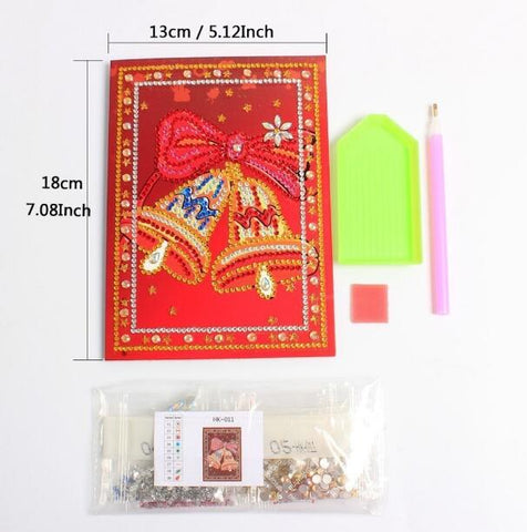 Image of Christmas Set #4 (12pcs) - DIY Diamond Painting Christmas Cards
