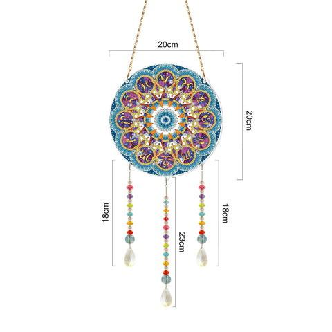 Image of Blue Mandala - DIY Diamond Painting Hanging Ornament