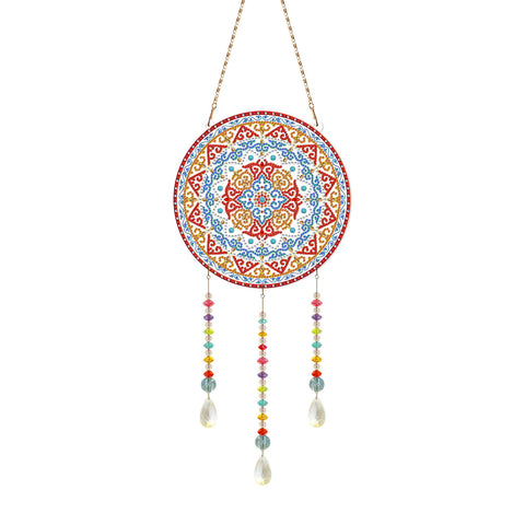 Image of Red Mandala - DIY Diamond Painting Hanging Ornament