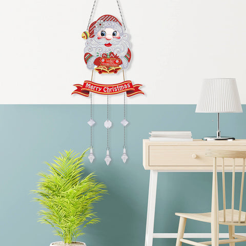 Image of Happy Santa - DIY Diamond Painting Hanging Ornament