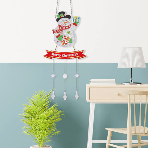 Image of Snowman - DIY Diamond Painting Hanging Ornament