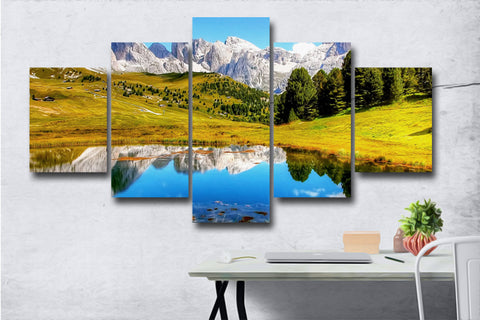 Image of DIY Diamond Painting Lake View Multi Panel