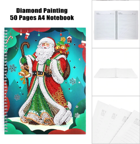 Image of Santa Claus - DIY A5 Notebook Diamond Painting