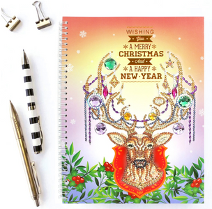 Christmas Deer - DIY A5 Notebook Diamond Painting