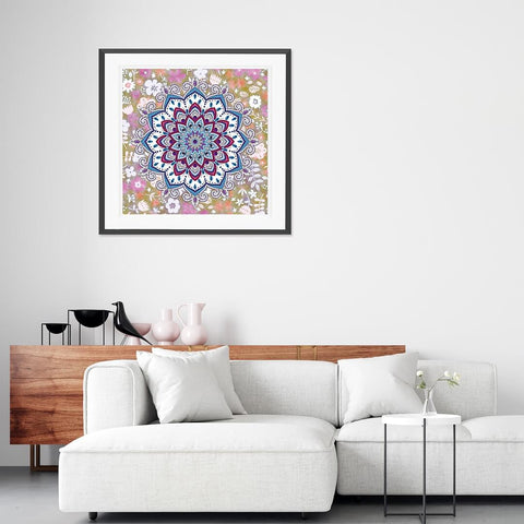 Image of Mandala #2 - DIY Diamond Painting Glow in the Dark