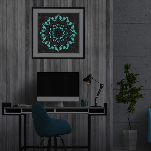Image of Mandala #2 - DIY Diamond Painting Glow in the Dark