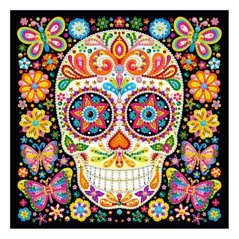 Image of Doodle Skeleton Butterfly - DIY Diamond Painting Glow in the Dark