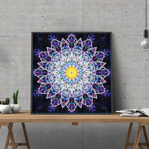 Image of Mandala #4 - DIY Diamond Painting Glow in the Dark