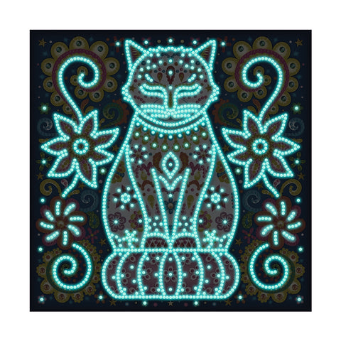 Image of Cat - DIY Diamond Painting Glow in the Dark
