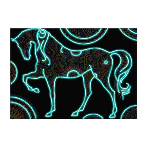 Image of Horse - DIY Diamond Painting Glow in the Dark