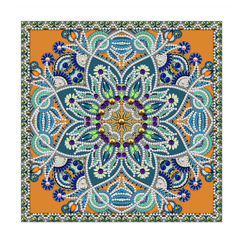 Image of Mandala #10 - DIY Diamond Painting Glow in the Dark