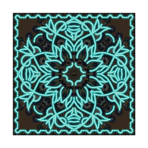 Image of Mandala #10 - DIY Diamond Painting Glow in the Dark