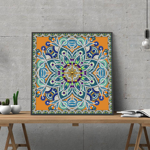 Image of Mandala #10 - DIY Diamond Painting Glow in the Dark