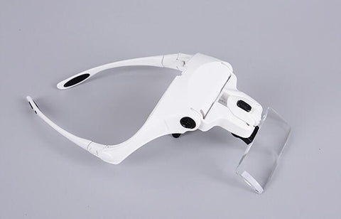 Image of Head Mount Magnifier (up to 3.5X) With LED Light Bracket and Headband