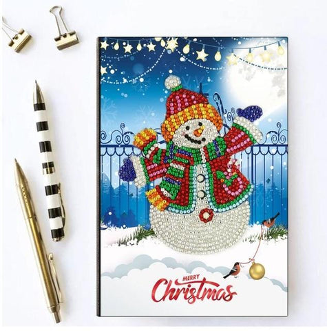 Image of Snowman - DIY A5 Notebook Diamond Painting