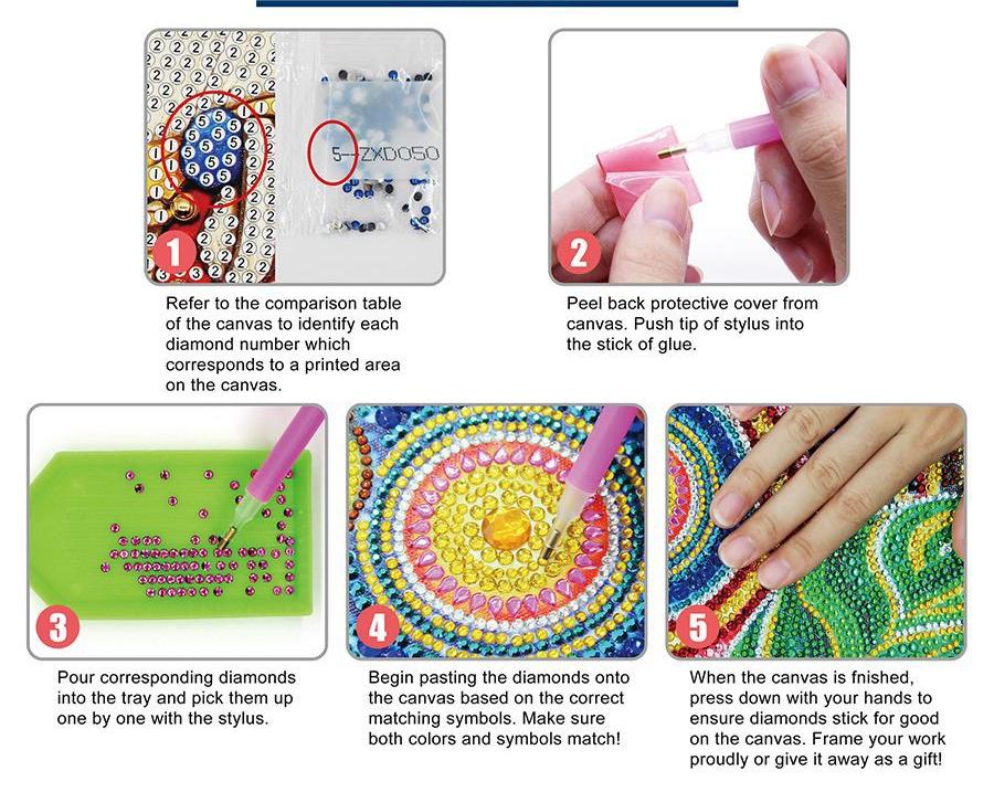 Mandala Diamond Painting Coaster