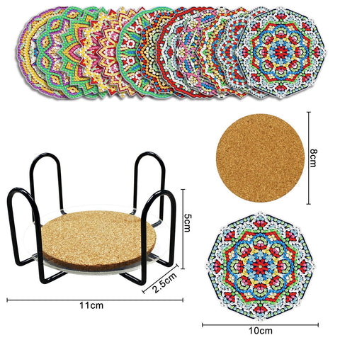 Image of Mandala Diamond Painting Coaster