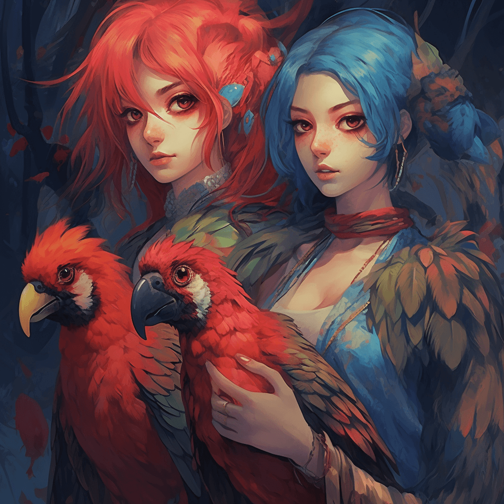 Anime Avian Love - DIY Diamond Painting