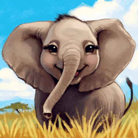 Image of Baby Elephant Diamond Painting