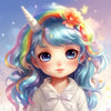 Chibi Baby Unicorn Delight - DIY Diamond Painting