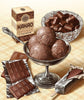 Diamond painting of chocolate ice cream, candies, and bars